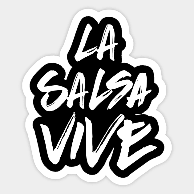 La salsa vive - white grunge Sticker by verde